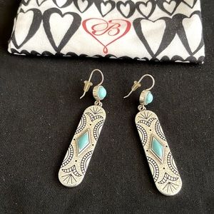 Brighton turquoise French wire earrings